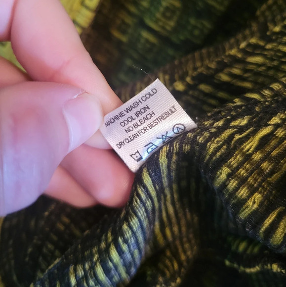 Erin London Full Zip Green Black Geometric Jacket - Picture 7 of 8